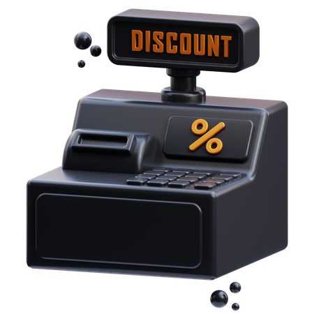 Cashier Machine  3D Icon