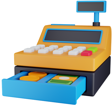 Cashier Machine  3D Icon