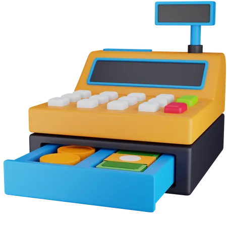 Cashier Machine  3D Icon