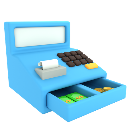 Cashier Machine  3D Icon