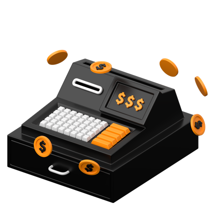 Cashier Machine  3D Icon