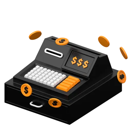 Cashier Machine  3D Icon