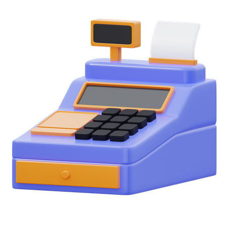 Cashier Machine  3D Icon