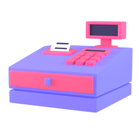 Cashier Machine  3D Icon