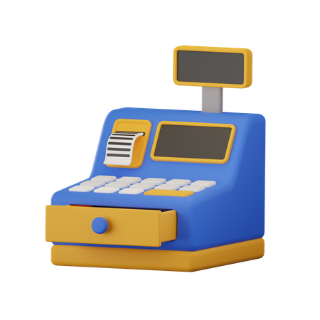 Cashier Machine  3D Icon