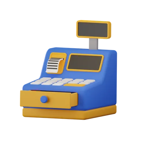 Cashier Machine  3D Icon