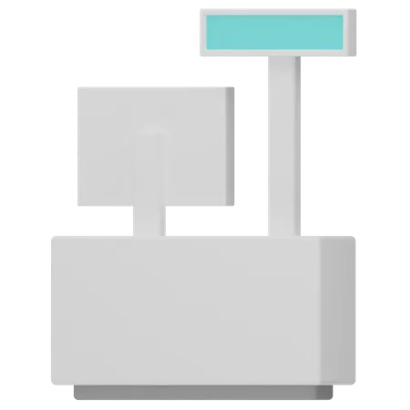 Cashier Machine  3D Icon