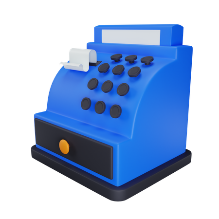 Cashier Machine  3D Icon