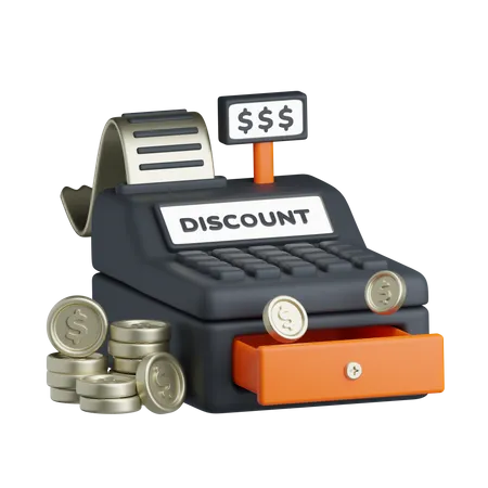 Cashier Machine  3D Icon