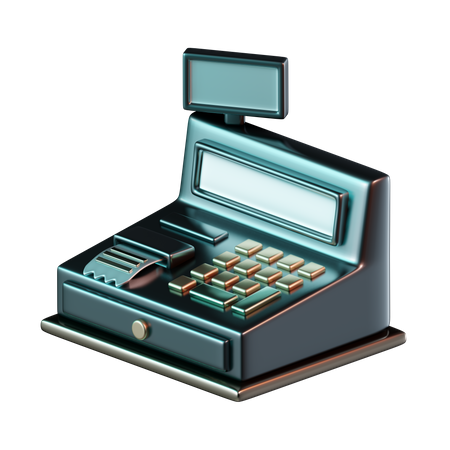 Cashier Machine  3D Icon