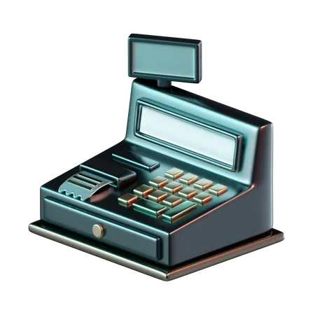 Cashier Machine  3D Icon