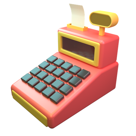 Cashier Machine  3D Icon