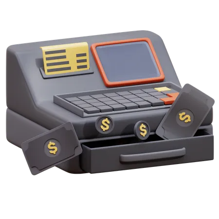 Cashier Machine  3D Icon