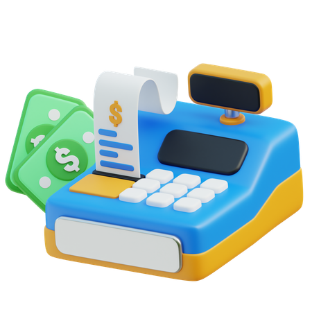 Cashier Machine  3D Icon