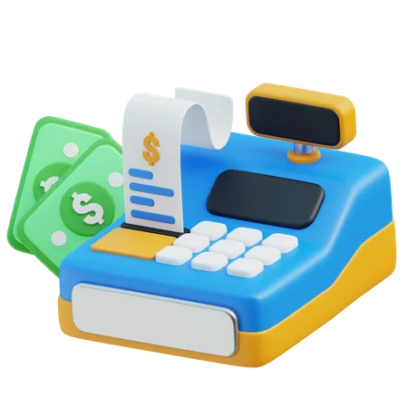 Cashier Machine  3D Icon