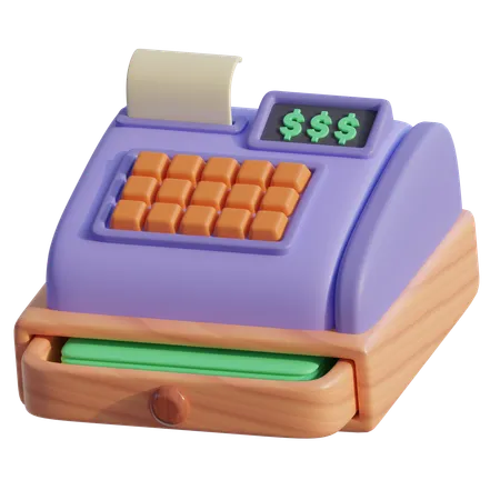 Cashier Machine  3D Icon