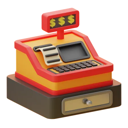 CASHIER MACHINE  3D Icon