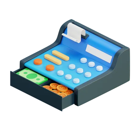 Cashier Machine  3D Icon