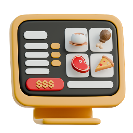 Cashier Machine  3D Icon