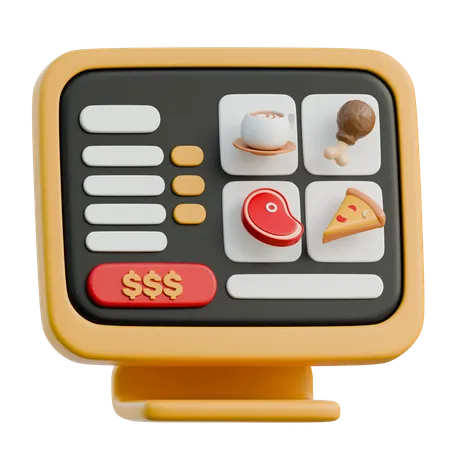 Cashier Machine  3D Icon