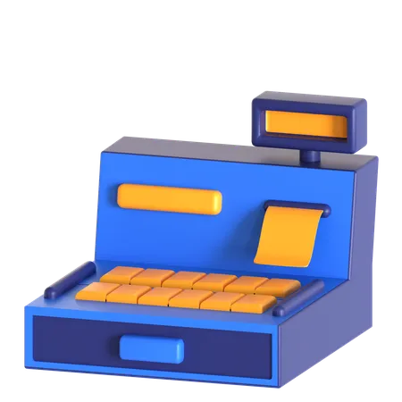 Cashier Machine  3D Icon