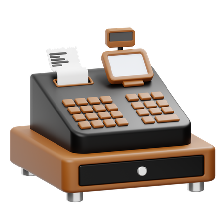 Cashier Machine  3D Icon