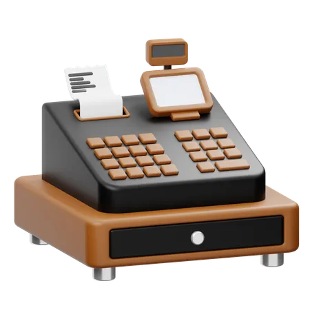 Cashier Machine  3D Icon