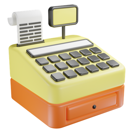 Cashier Machine  3D Icon