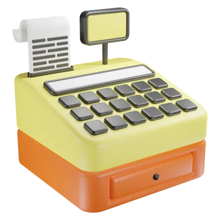 Cashier Machine  3D Icon