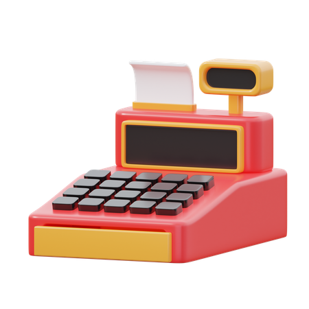 Cashier Machine  3D Icon