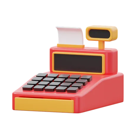 Cashier Machine  3D Icon