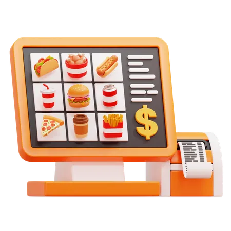 Cashier Machine  3D Icon