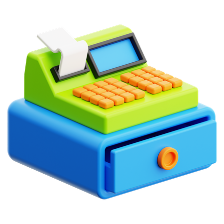 Cashier Machine  3D Icon