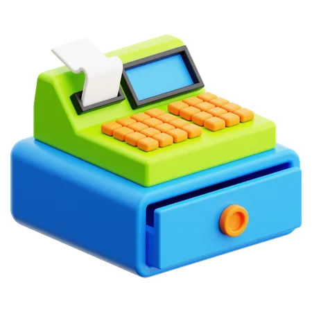 Cashier Machine  3D Icon