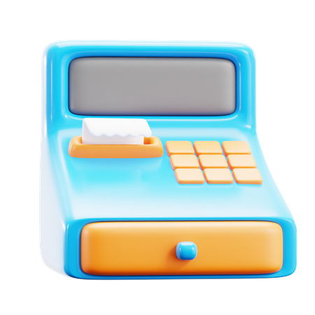 Cashier Machine  3D Icon