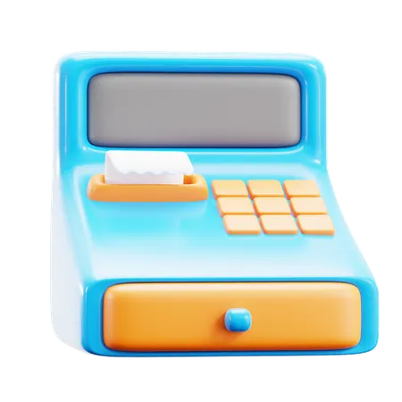 Cashier Machine  3D Icon