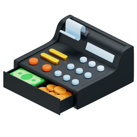 Cashier Machine  3D Icon