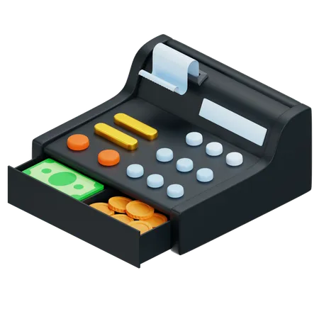 Cashier Machine  3D Icon