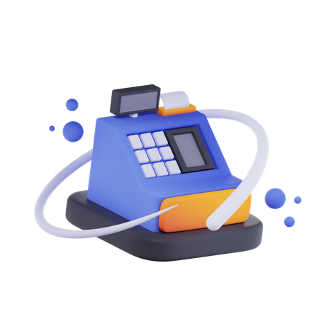 Cashier Machine  3D Icon