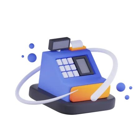 Cashier Machine  3D Icon