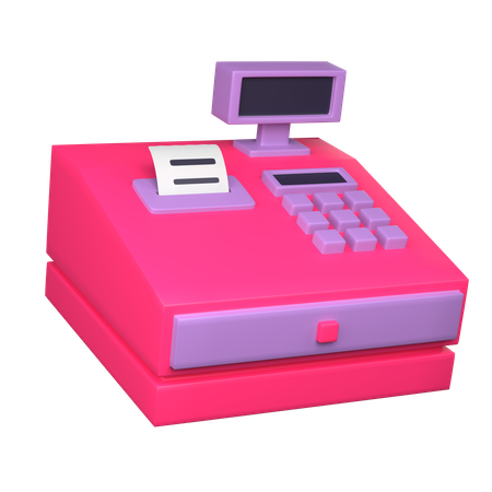 Cashier Machine  3D Icon