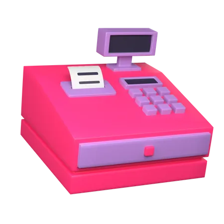 Cashier Machine  3D Icon