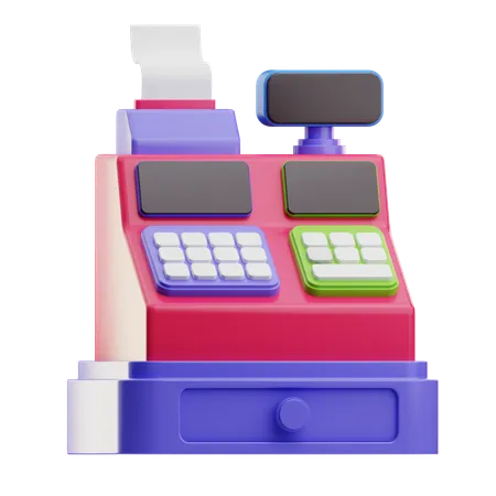 Cashier Machine  3D Icon