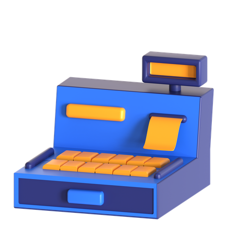 Cashier Machine  3D Icon