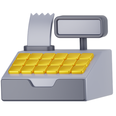 Cashier Machine  3D Icon