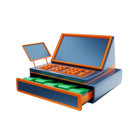Cashier Machine  3D Icon