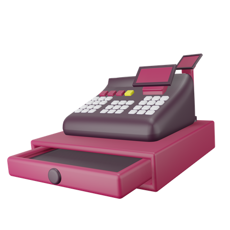 Cashier Machine  3D Icon