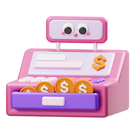 Cashier Machine  3D Icon