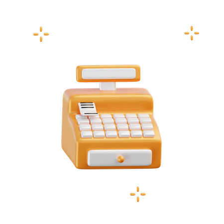 Cashier Machine  3D Icon