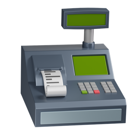 Cashier Machine  3D Icon